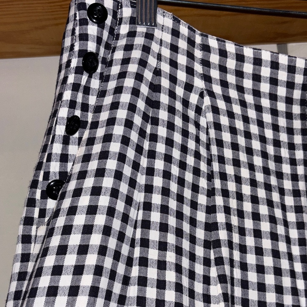Resource Black & White Linen Blend Pants - Picture 4 of 9